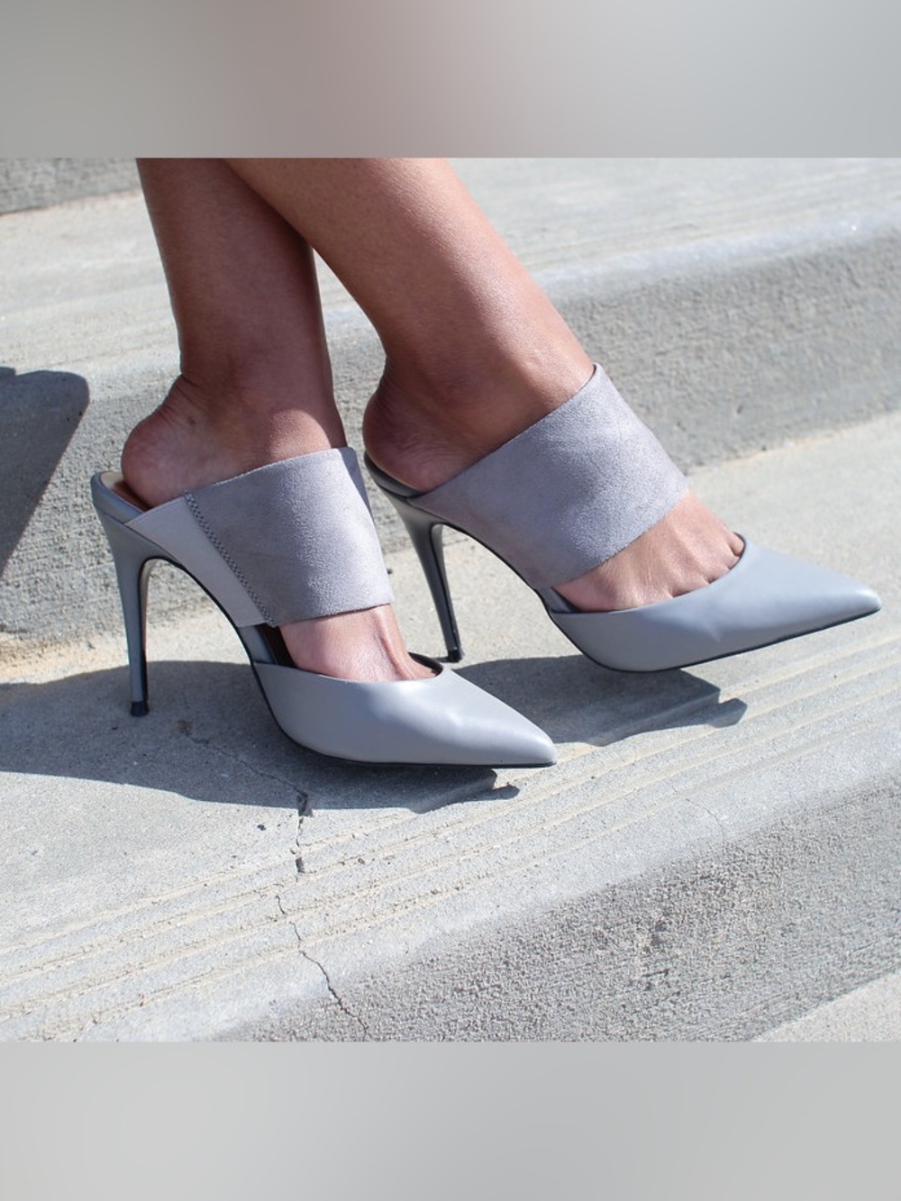 Shutz Quereda Suede Pointed Toe Mules